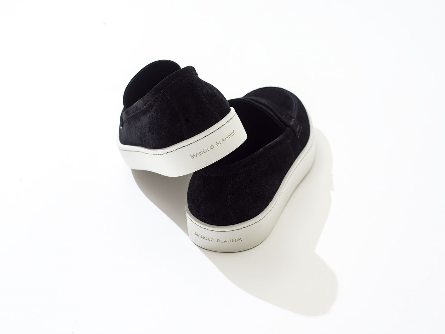 MANOLO BLAHNIK Exclusive Shoes Ellis Black Suede 10.7(Sat) New 