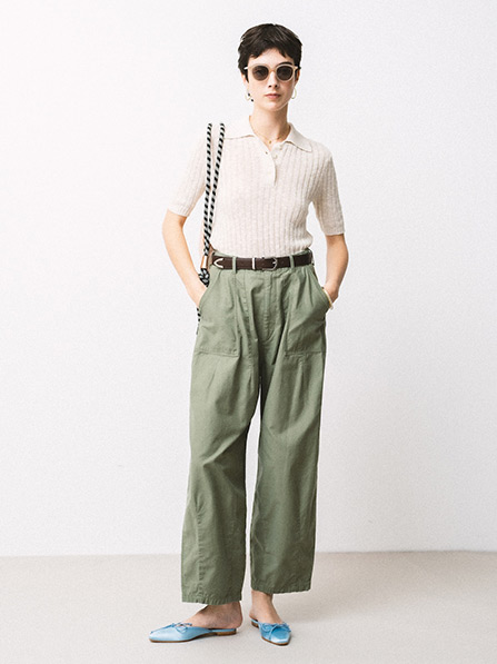 Wide Military Pants